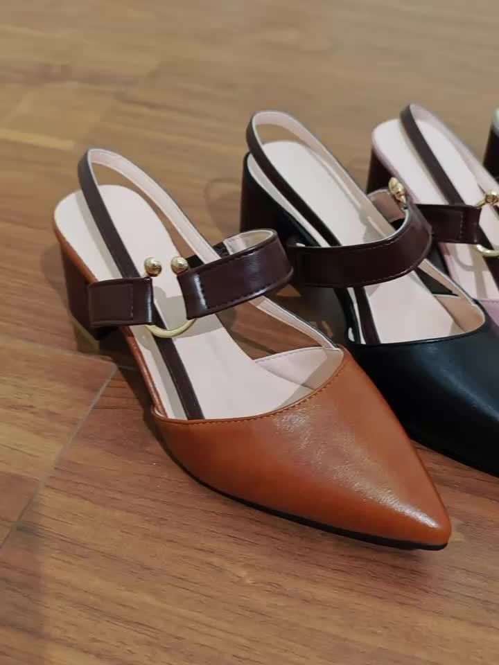 Elora | Pointed Toe Block Heel Shoes