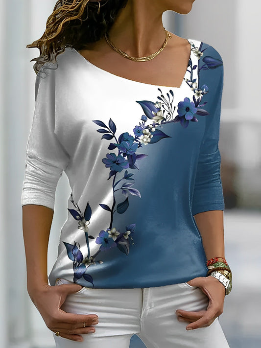 Jo-Anne - Summer Shirt with Floral Pattern